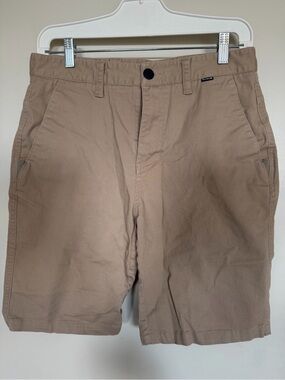 Hurley Men’s Tan Chino Shorts Size 30
